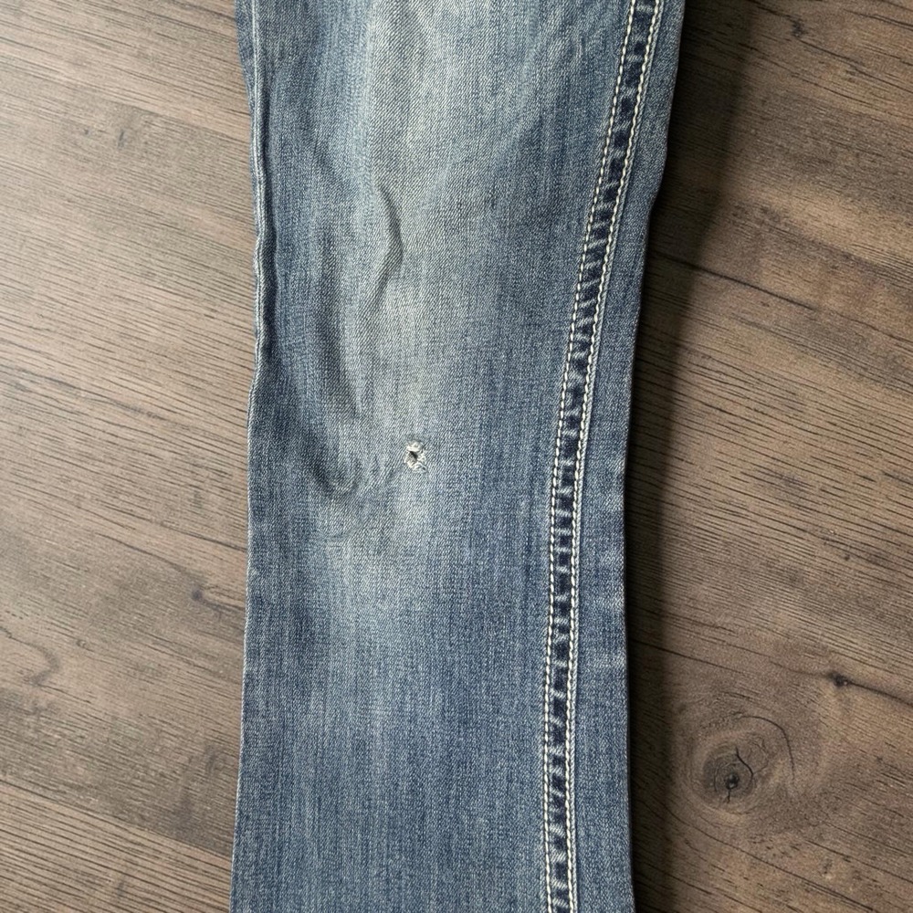 Grace in LA Jeans 28 Bootcut Rhinestone Embroidered Y2K Distressed Embellished - Picture 5 of 14